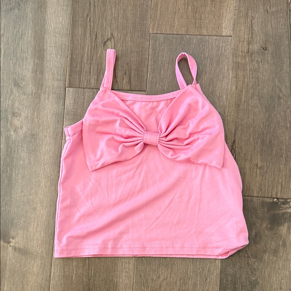 SHEIN Pink Ruched Tank Top